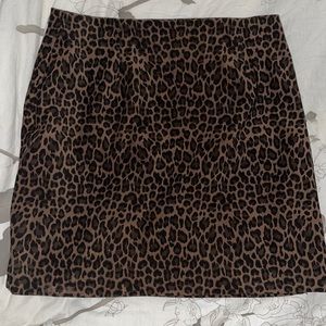 leopard pencil skirt
